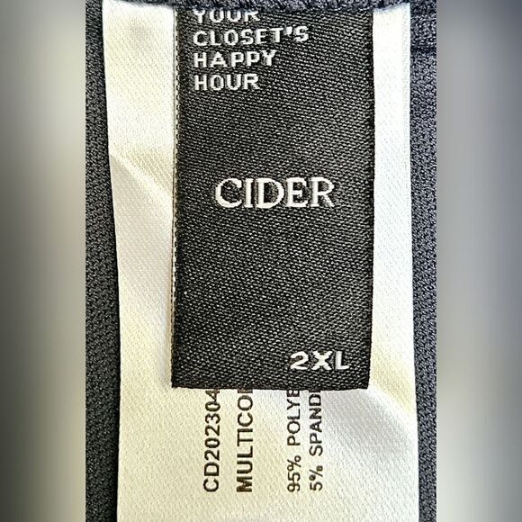 CIDER CURVE & PLUS SIZE Summer Blues Flowy Mini dress. - Picture 14 of 16